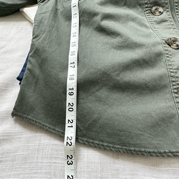 Cabi Cargo Jacket, Olive Green Cargo Button Front Jacket, Size Medium - Picture 8 of 11